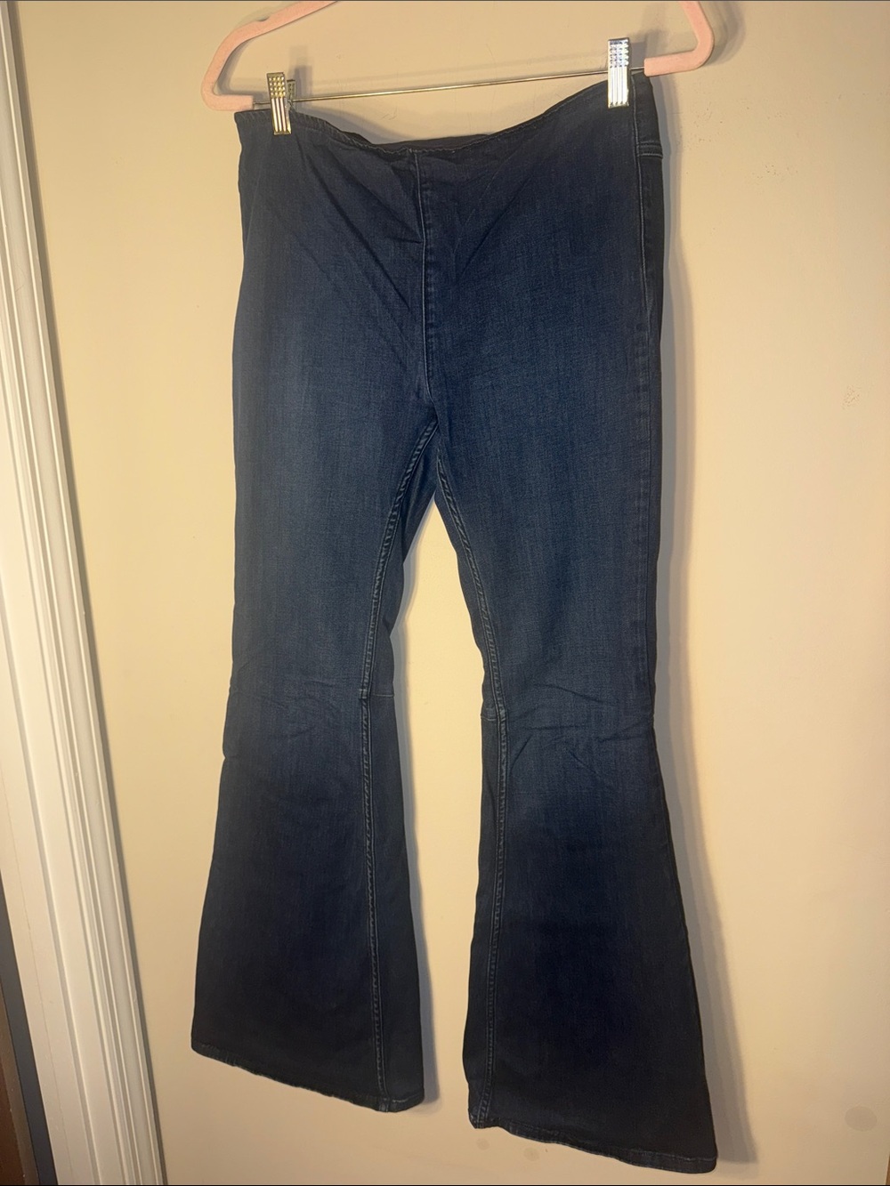 Free People Dark Blue Flare Jeans